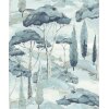 A69203 GranDeco Arcadia Farbe Blau Vliestapete