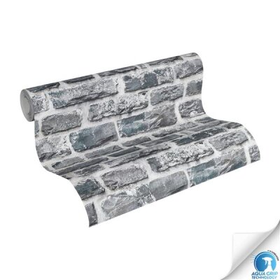 AS 784571 Tapeten A.S Creation WOW-Designdrop Farbe Grau, Schwarz