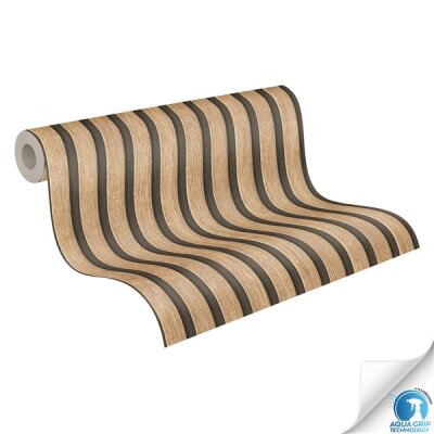 AS 784591 Tapeten A.S Creation WOW-Designdrop Farbe Braun, Beige, Schwarz
