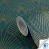 AS 784931 Tapeten A.S Creation WOW-Designdrop Farbe Blau, Grün, Gold