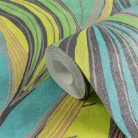 AS 786551 Tapeten A.S Creation Metropolitan Stories Hot Spots Farbe Grün Gelb Türkis Metallic Vlies