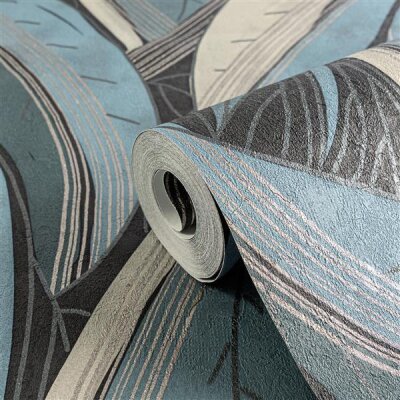 AS 786552 Tapeten A.S Creation Metropolitan Stories Hot Spots Farbe Blau Hellgrau Silber Metallic Vlies