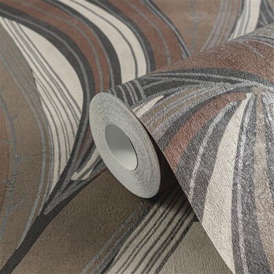 AS 786553 Tapeten A.S Creation Metropolitan Stories Hot Spots Farbe Braun Schwarz Grau Metallic Vlies