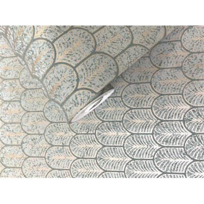 FVL6005 Tapeten Essener Lustre Farbe grün, gold Vliestapete