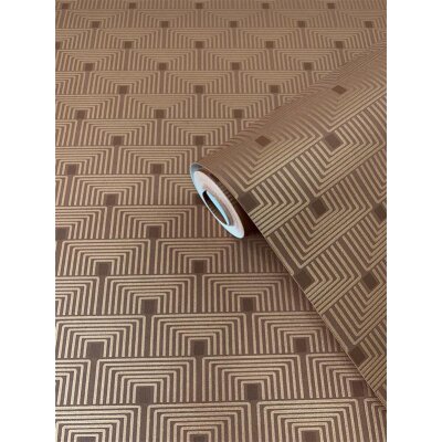 FPL3007 Tapeten Essener Boutique Farbe Orange, Braun  Vliestapete