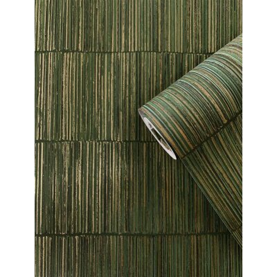SPJA3006 Tapeten Essener Boutique Farbe Grün, Gold Vliestapete