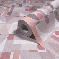 81644 Marburg Novamur Leyla  Farbe grau beige rot Vliestapete