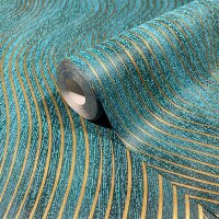 82477 Marburg Novamur Mona Farbe grün, gold Vliestapete