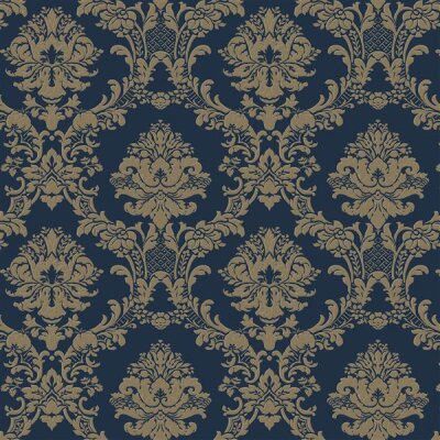 CI38213 Tapeten Essener Classic Silks 4 Farbe blau gold Vliestapete