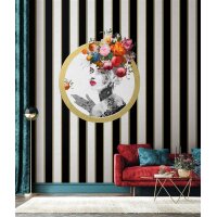 35604 Marburg Glööckler Pompöös Provence Farbe grau schwarz Vliestapete
