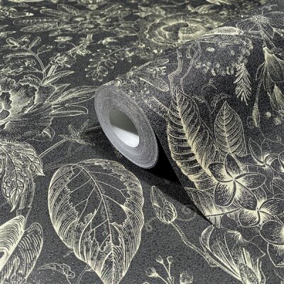 35617 Marburg Glööckler Pompöös Provence Farbe schwarz, beige Vliestapete
