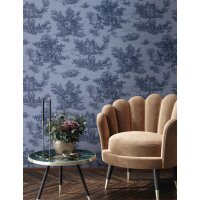 35627 Marburg Glööckler Pompöös Provence Farbe blau, schwarz Vliestapete