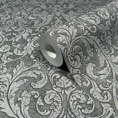 35630 Marburg Glööckler Pompöös Provence Farbe anthrazit, schwarz Vliestapete