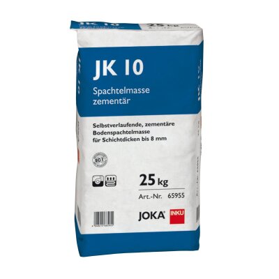 JOKA JK 10 Spachtelmasse zementär, selbstverlaufende Bodenspachtelmasse 25 kg