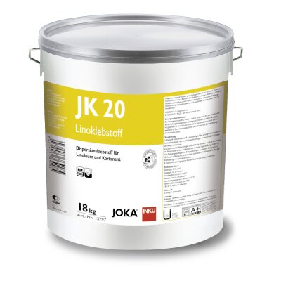 JOKA JK 20 Linoklebstoff 18 kg Gebinde Dispersionsklebstoff für Linoleum und Korkment