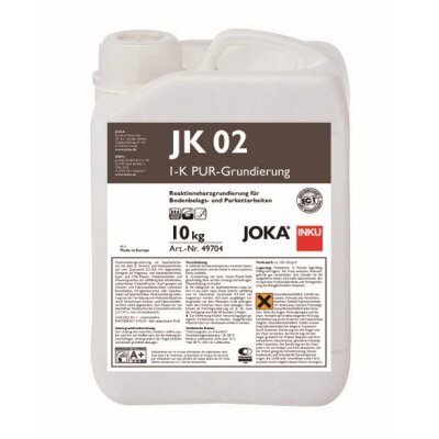 JOKA JK 02 1-K PUR-Schnellgrundierung 10 kg Gebinde Reaktionsharzgrundierung für Bodenbelags- und Parkettarbeiten