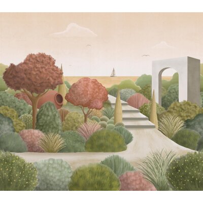 V150-3M Tapeten Essener Panorama 2 Farbe bunt, Herbst Wandbild