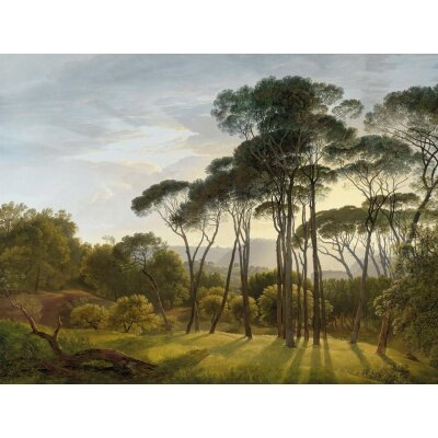 V151-1C Tapeten Essener Panorama 2 Farbe grün, Sommer Wandbild