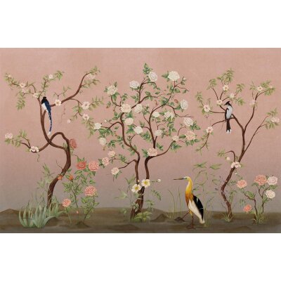 V155-1F Tapeten Essener Panorama 2 Farbe Pink Wandbild