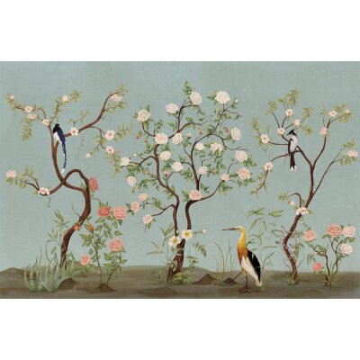 V155-3V Tapeten Essener Panorama 2 Farbe blau Wandbild