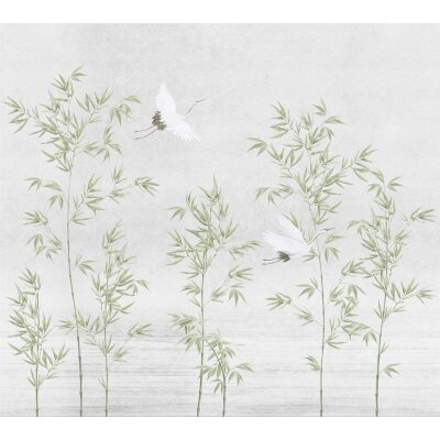 V156-1F Tapeten Essener Panorama 2 Farbe grün Wandbild