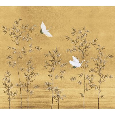 V156-3F Tapeten Essener Panorama 2 Farbe gold Wandbild