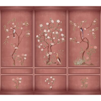 V157-3F Tapeten Essener Panorama 2 Farbe Pink Wandbild