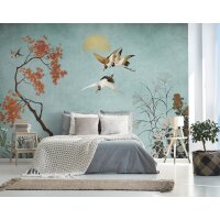 V159-2F Tapeten Essener Panorama 2 Farbe blau Wandbild