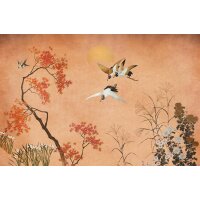 V159-3F Tapeten Essener Panorama 2 Farbe orange Wandbild