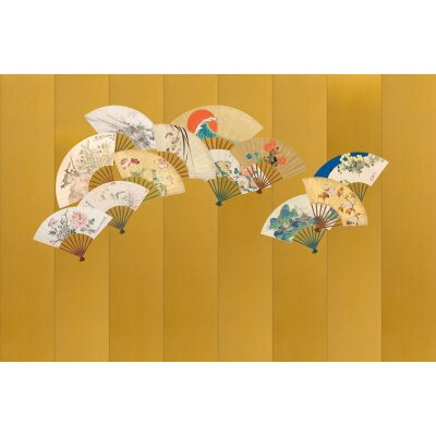 V160-1V Tapeten Essener Panorama 2 Farbe gold Wandbild