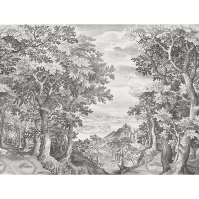 V161-1F Tapeten Essener Panorama 2 Farbe grau Wandbild