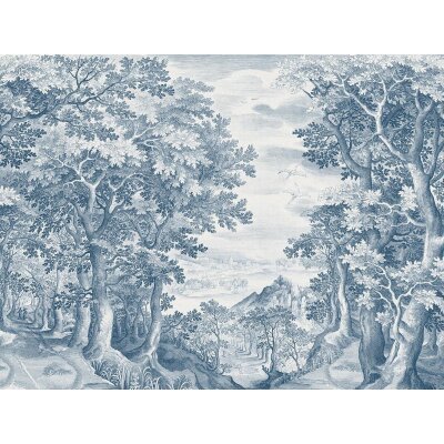 V161-2M Tapeten Essener Panorama 2 Farbe blau Wandbild