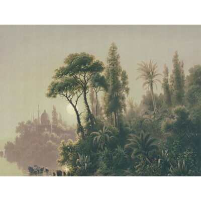 V163-1C Tapeten Essener Panorama 2 Farbe grün Wandbild