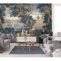 V164-2F Tapeten Essener Panorama 2 Farbe blau Wandbild