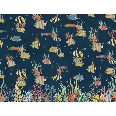 V165-2F Tapeten Essener Panorama 2 Farbe bunt, dunkel Wandbild