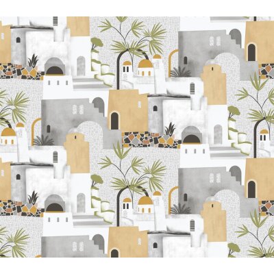 V166-1F Tapeten Essener Panorama 2 Farbe Sand Wandbild