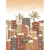 V167-2F Tapeten Essener Panorama 2 Farbe bunt, Sommer...