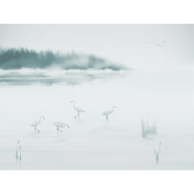 V169-1F Tapeten Essener Panorama 2 Farbe blau Wandbild