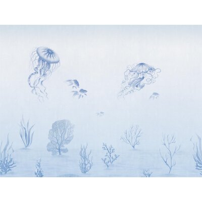 V174-3M Tapeten Essener Panorama 2 Farbe blau Wandbild