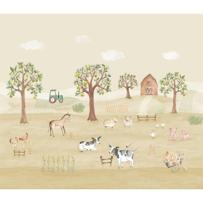 V186-1V Tapeten Essener Panorama 2 Farbe beige, bunt Wandbild