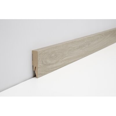 Joka Sockelleiste 14x58 mm  2,40 m lang  FO 458 Profil  458 mit FinishFolie Oberfläche  L105  458