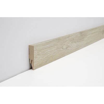 Joka Sockelleiste 14x58 mm 2,40 m lang  FO 458 Profil  458 mit FinishFolie Oberfläche  L113  458