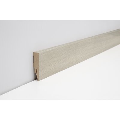 Joka Sockelleiste 14x58 mm 2,4 m lang FO 458 Profil  458 mit FinishFolie Oberfläche L114  458