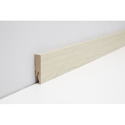 Joka Sockelleiste 14x58 mm 2,4 m lang  FO 458 Profil  458 mit FinishFolie Oberfläche  L115  458