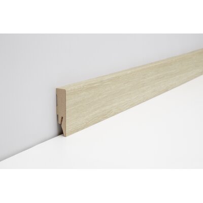 Joka Sockelleiste 14x58 mm 2,4 m lang  FO 458 Profil  458 mit FinishFolie Oberfläche  L116  458