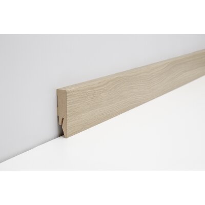 Joka Sockelleiste 14x58 mm 2,4 m lang  FO 458 Profil  458 mit FinishFolie Oberfläche  L120  458