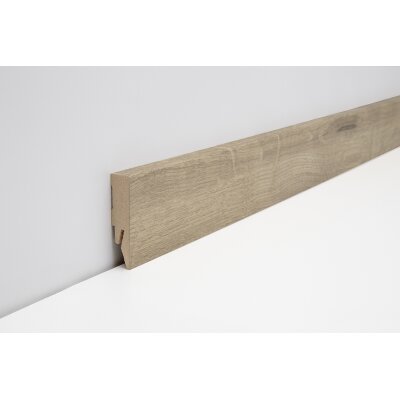 Joka Sockelleiste 14x58 mm 2,4 m lang  FO 458 Profil  458 mit FinishFolie Oberfläche  L128  458