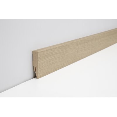 Joka Sockelleiste 14x58 mm 2,4 m lang  FO 458 Profil  458 mit FinishFolie Oberfläche  L130  458