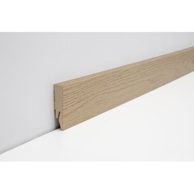 Joka Sockelleiste 14x58 mm 2,4 m lang FO 458 Profil  458 mit FinishFolie Oberfläche  L142  458