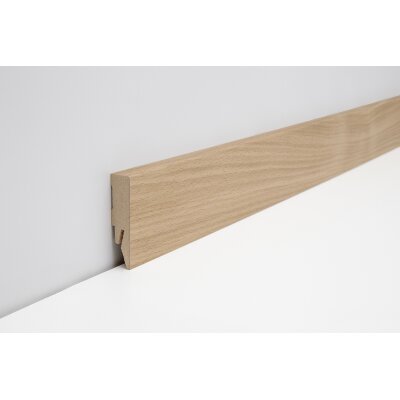 Joka Sockelleiste 14x58 mm 2,4 m lang  FO 458 Profil  458 mit FinishFolie Oberfläche  L143  458